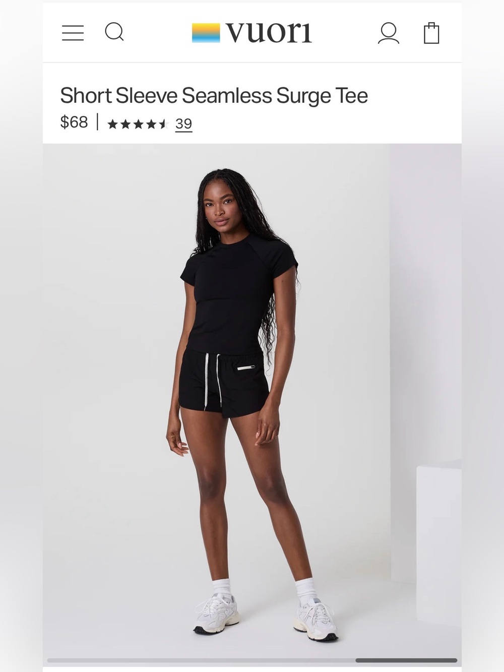 NWT Vuori Seamless Surge tee 🔥